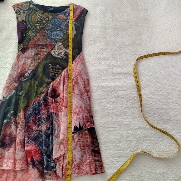 Desigual Rasha Patchwork Retro Dress Sz S - Picture 10 of 10
